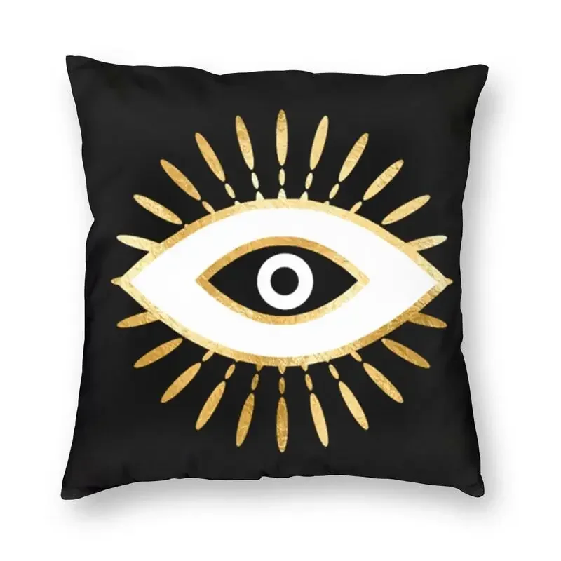 40/45/50cm Evil Eye Black Art Cushion Cover Living Room Mysterious Spirit Pillow Covers Sofa Bedroom Pillowcase Home Decor