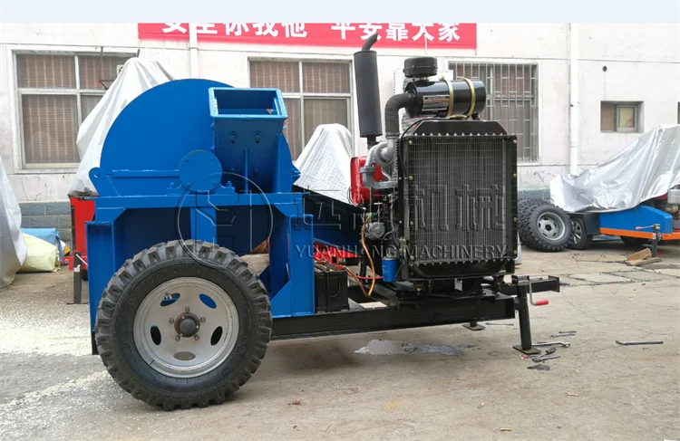 

Automatic Wooden Pallet Crusher Log Shredder Wood Crusher Tree Branch Sawdust Wood Chipper Grinder