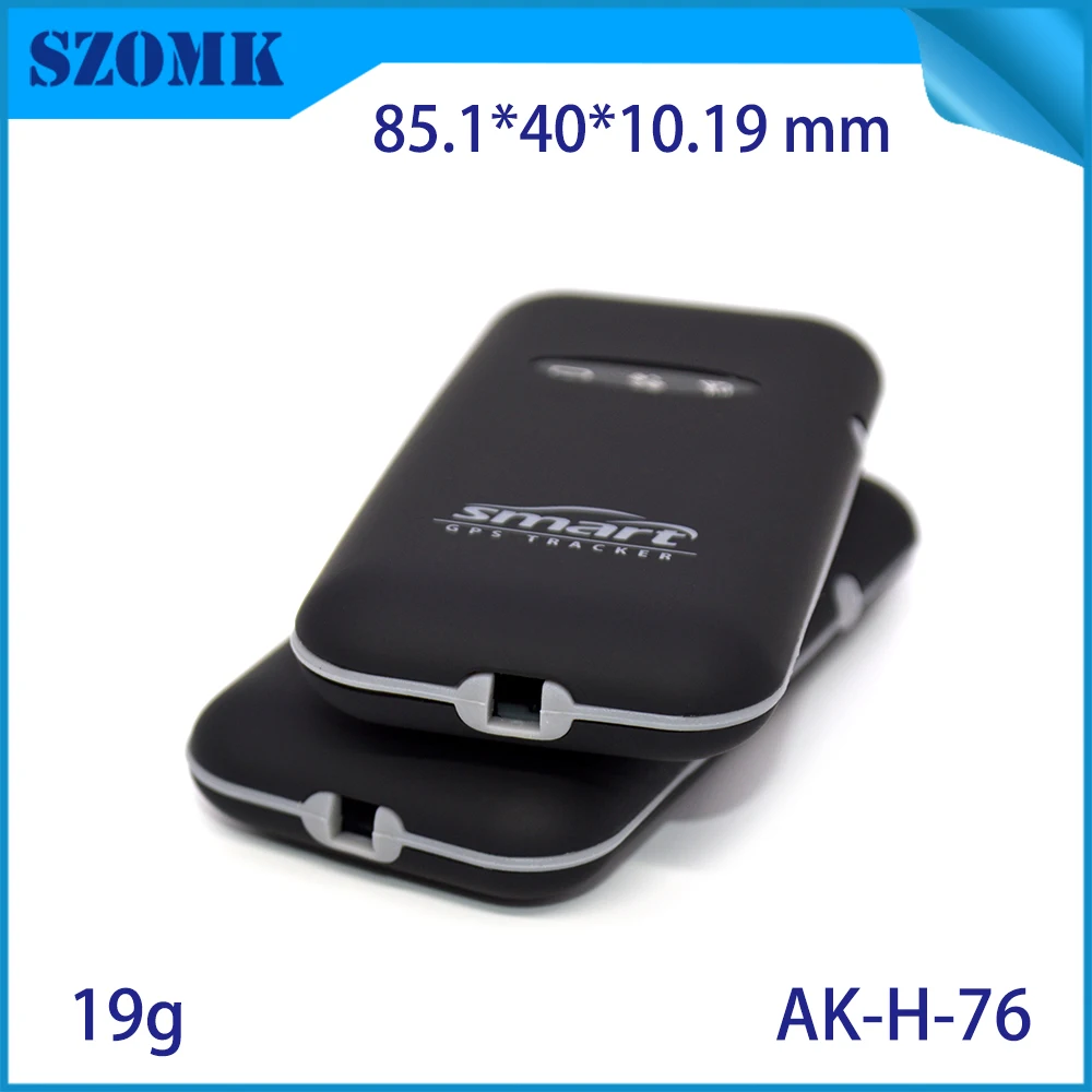 1Piece 85*40*10mm GPS tracking abs plastic housing soft car motorcycle vehicle GPS tracker plastic housing electronics enclosure