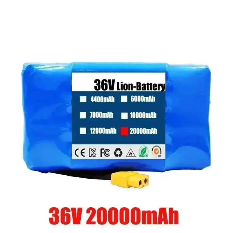 36V 10S2P 12000mAh 36V Lithium-ion batterij voor elektrische scooter 18650 42V 18650 Auto-balancerende batterij voor elektrisch voertuig - afbeelding 1