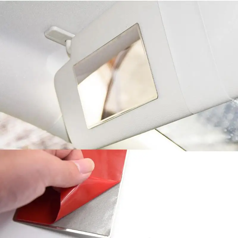 Car Sun Visor Vanity Mirror Rear View Sun-Shading Auto Visor Cosmetic Mirror Durable Car Interior Mirror For Truck SUV Vehicles