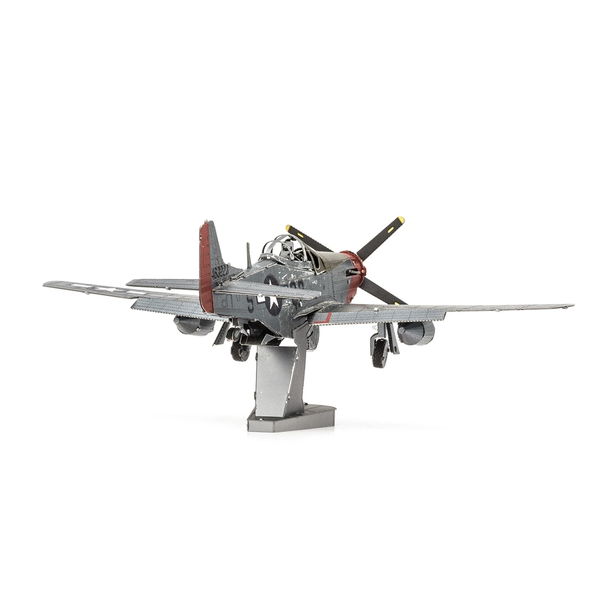 Tuskegee Airmen P-51D Mustang 3D Metal Puzzle Model Kits DIY Laser Cut Puzzles Jigsaw Toy For Children