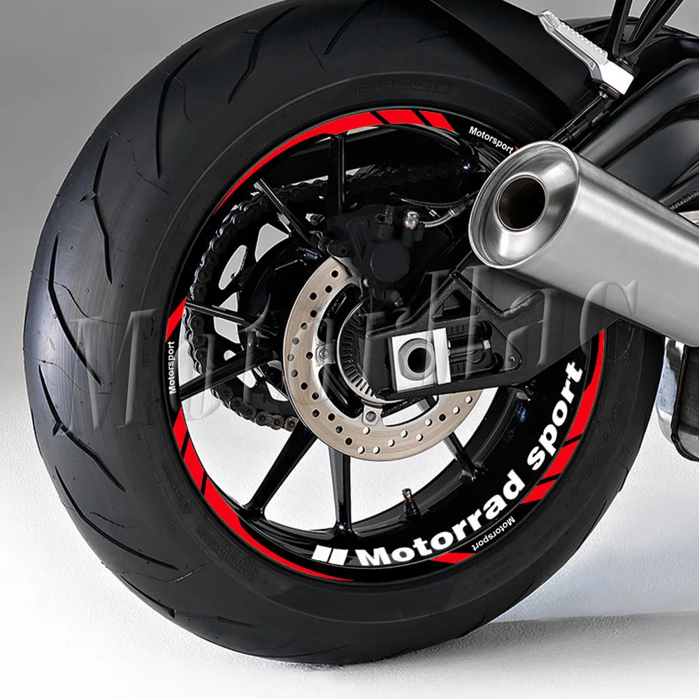 Motorrad-Radaufkleber 17'' Felgen-Dekorstreifen Zubehör für S1000XR/RR F900/800R S1000R F900XR nine t R 1200R G310R – Detail 3