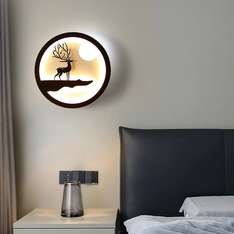 LED Bedroom Wall Lamps Aluminum Lamp Body Acrylic Lampshade Nordic Simplicity Living Room Indoor Lighting LED Wall Light