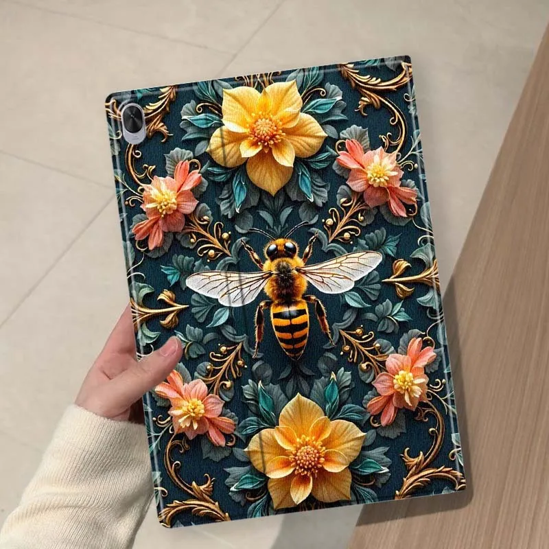 Bees Flowers Fashion Soft For Huawei MediaPad 11 M5 M6 ES Pro M5Lite Honor Pad V7 V8 X7 X8 X9 GT Pro Tab Tablet Case