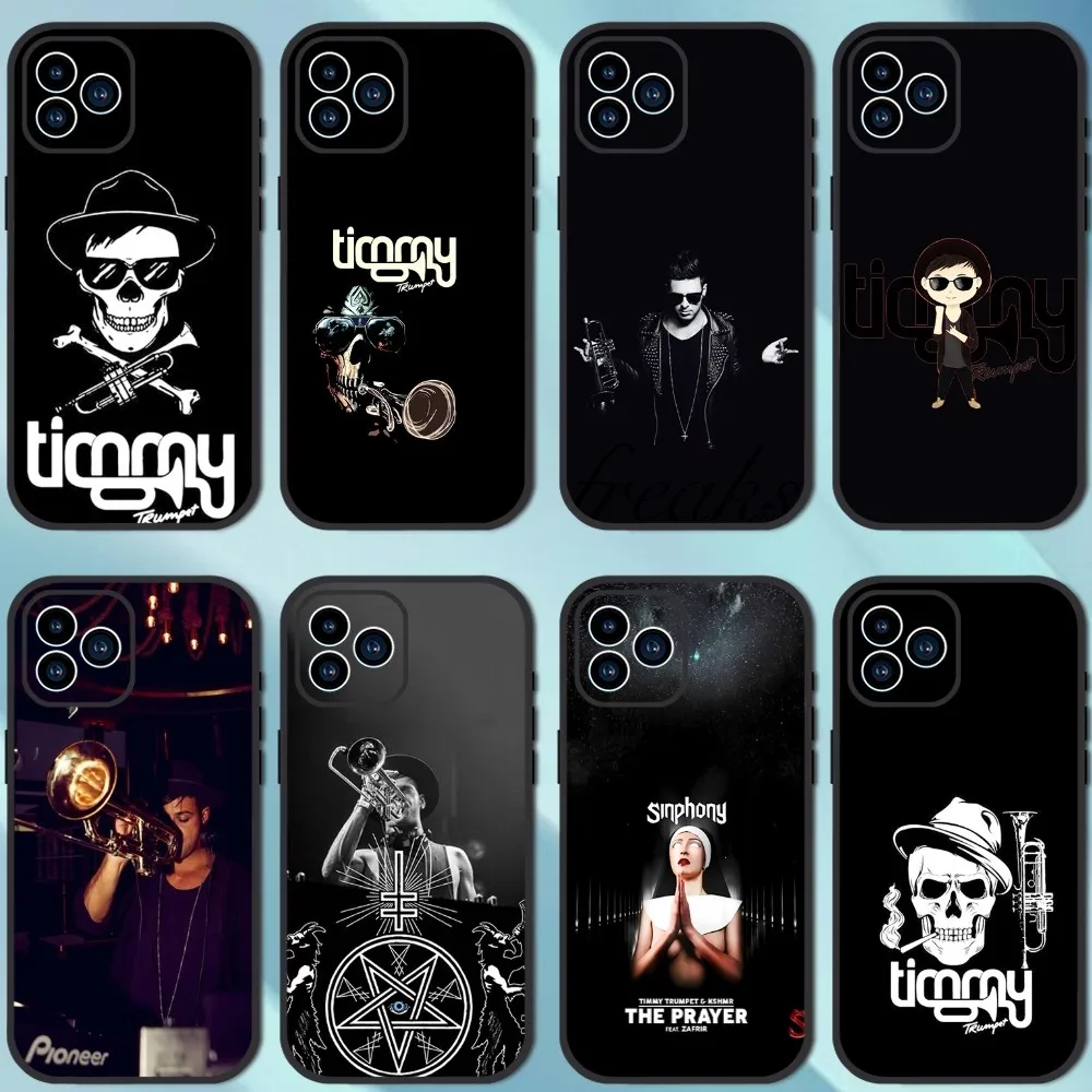 Singer-Coque de téléphone trompent T-Timmy, coque arrière souple pour iPhone 13, 12, 11, 14, 15 Pro, XS Max, Poly X, 8, 7, 6S, 6 Plus