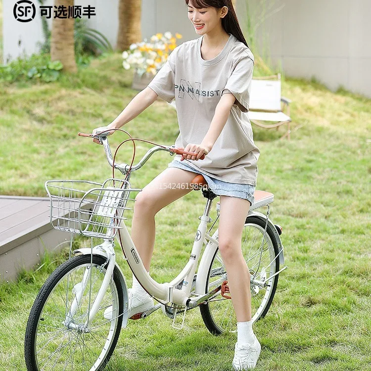 Folding Bike Adult 24 Inch Student Portable Variable Speed Urban Commuting Without Installing Bicycle