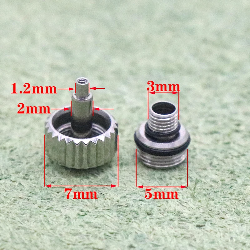 Watch head accessories for Rolex Water Ghost Crown Watch accessories Crown diameter 7.0mm Adjust time screw cover parts tool