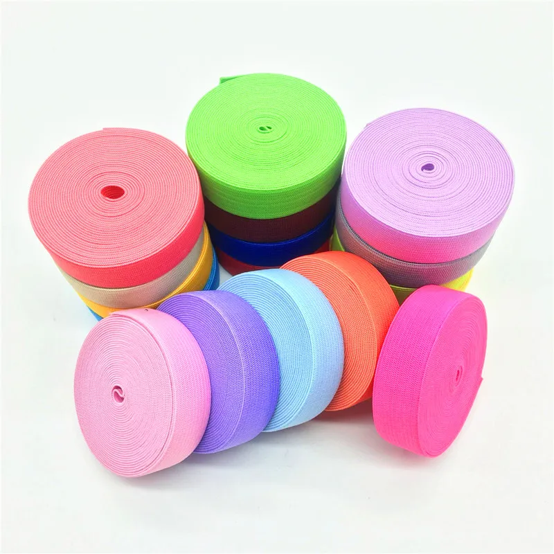 2/5yard 20mm Colorful Elastic Band Sewing Rubber Band for Fiat Rubber Band Waist Band Stretch Rope Elastic Ribbon Elastic Cord