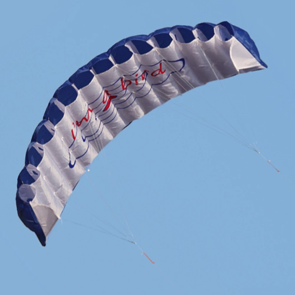 Dual Line Stunt Parafoil Parachute Hoge Kwaliteit Lijn Power Kitesurf Professionele Grote 1.4M Met 2 Handvat Voor Volwassenen Kinderen