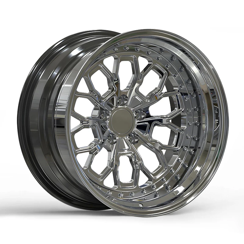 

22 23 24 Inch 3 Piece Forged Custom Deep Dish Concave Alloys Wheels Rims 5x112 5x1143 mm