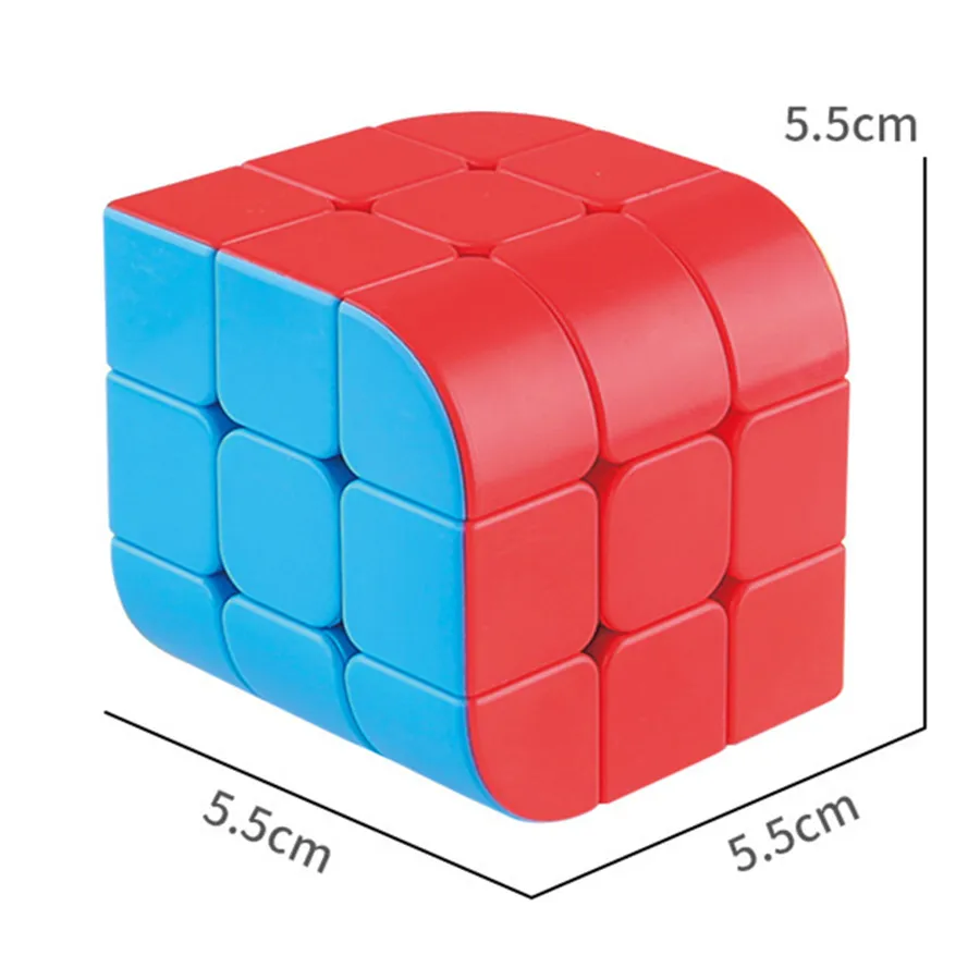 Fanxin-Trihedral Magic Cube Puzzle Toy para crianças, 3 camadas, velocidade 3x3, brinquedo profissional, presente para crianças