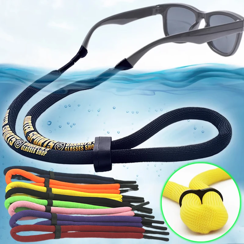 Unisex Wassersport Schwimmende Sonnenbrillenkette Anti-Rutsch-Schnur Brillen Seile Band Kabelhalter Goggle Lesebrillen Riemen