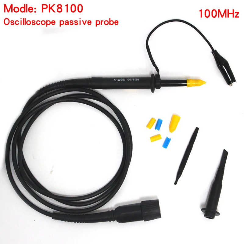 P6100/P7200/P7300 BNC Oscilloscope Probe Kit 100MHz 1X 10X Mayitr High Precision Scope Analyzer Alligator Clip Probes Test Leads