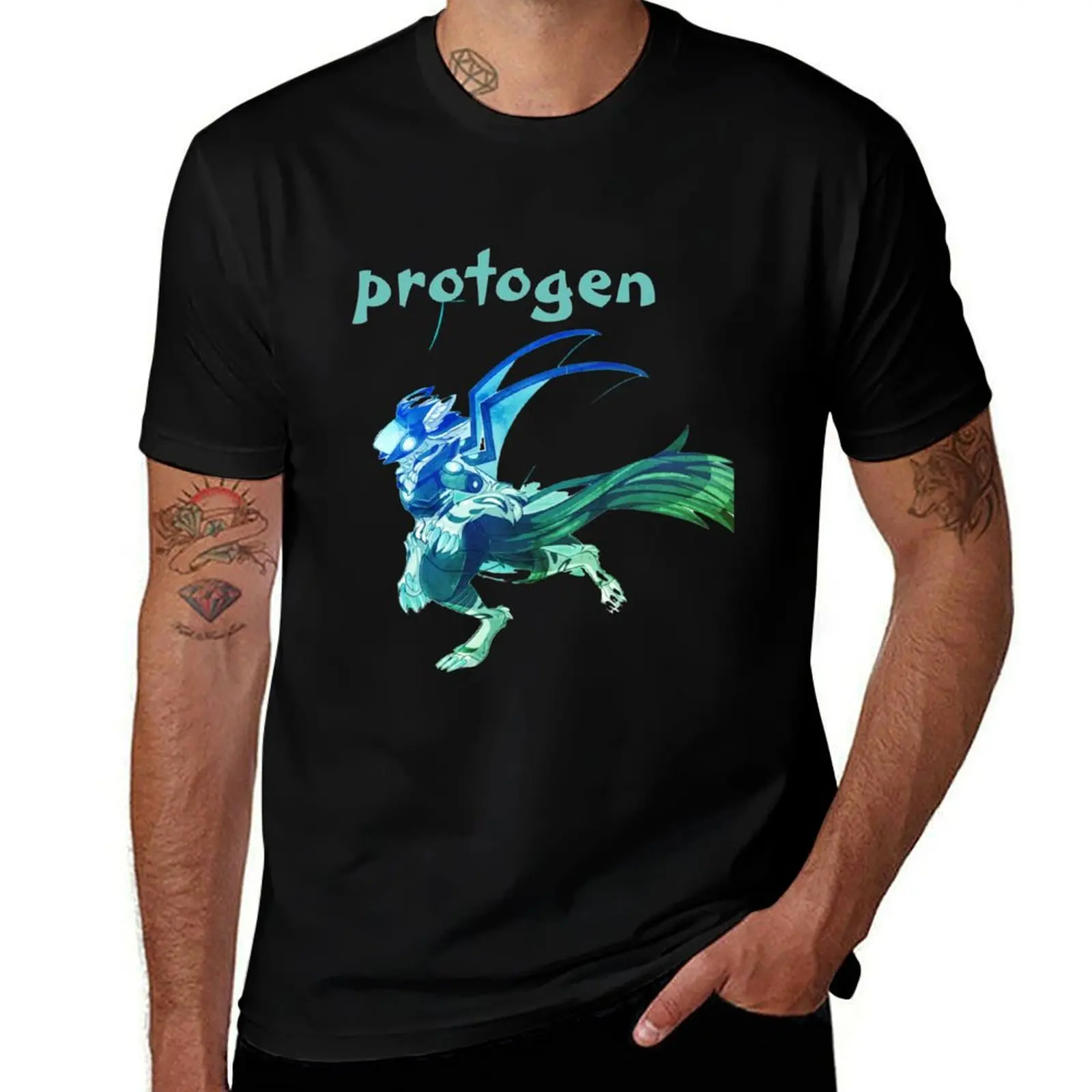 

Protogen.robot, protogen,GIFS T-Shirt anime clothes Anime t-shirt tops valentines boutique clothes mens clothing