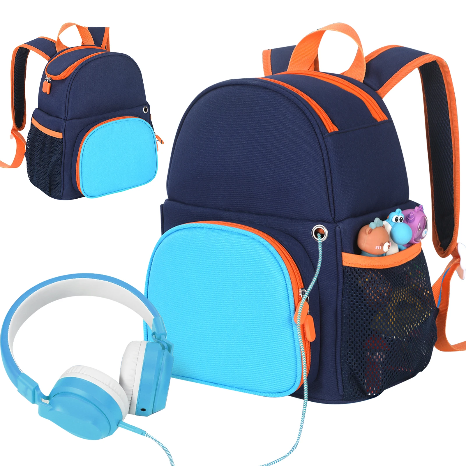 

Functional Backpack Carrying Case with Multiple Pockets Carrying Bag Adjustable Strap for TonieBox 2/1 Audio Player Starter Set