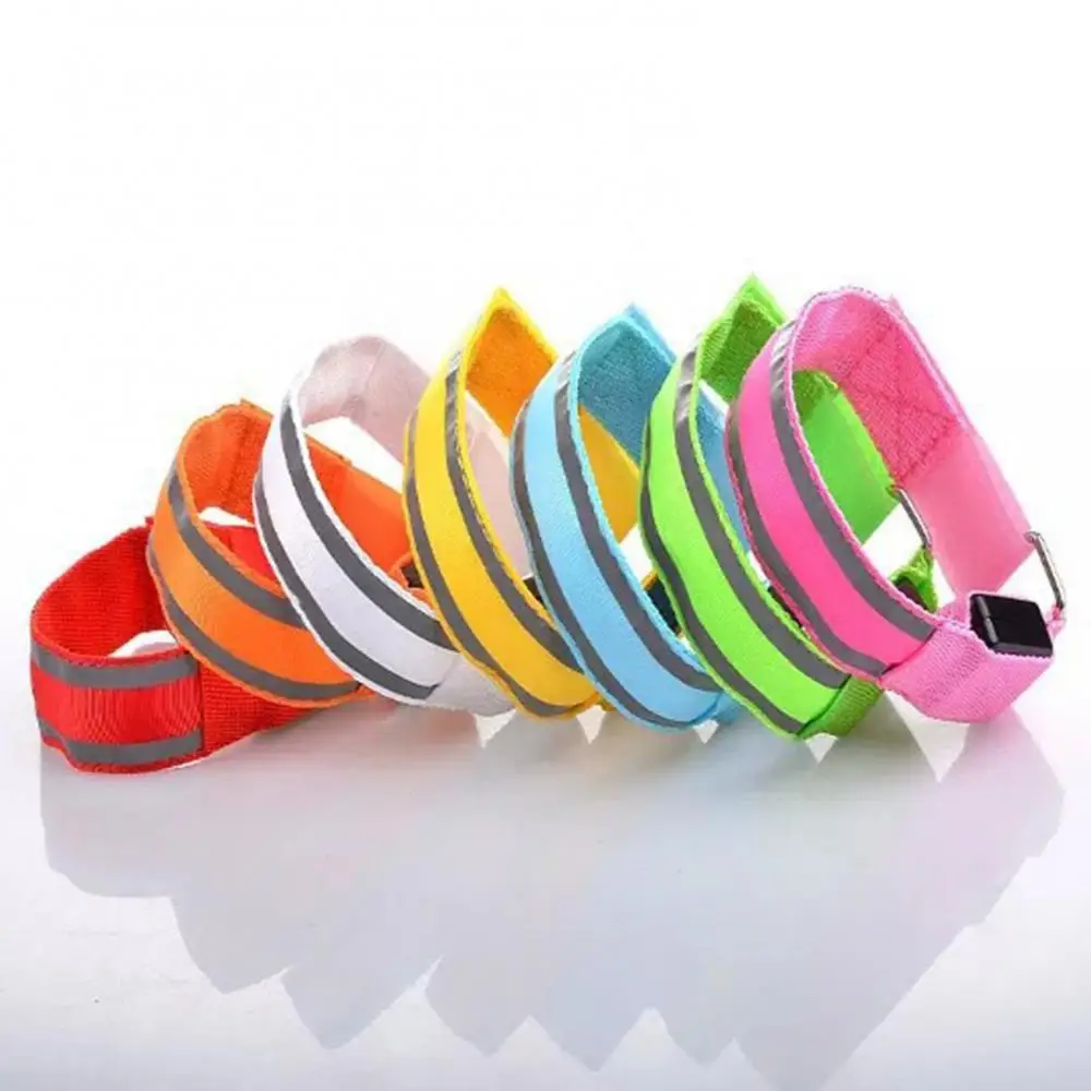 LED Reflective Bands Arm Belt Armband Reflective Safety Warning Signal Lamp Arm Ring Strap Night Running Cycling Wristband