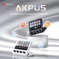 AJAZZ Black Knight Akp05 Programmable Desktop Assistant Console Panel Controller With Stock Trading Live Tune Shortcut Keys Gift