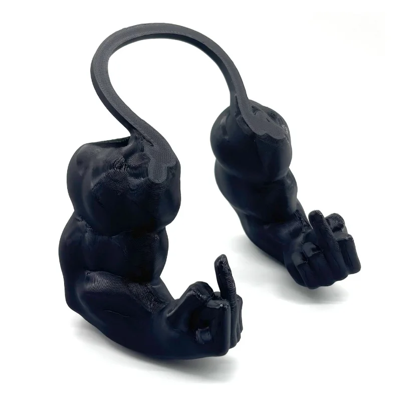 Mittelfinger-Katze Muskelarm - 3D-Gedruckte Nacktarm-Muskeltextur, Lustiges Haustierzubehör, Halloween-Katzenaccessoires – Detail 7