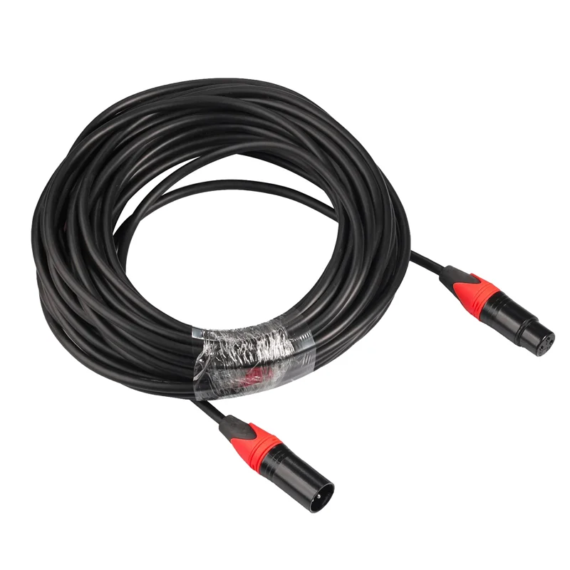 XLR Cable Male To Female Audio Signal Cable Balanced XLR Karon Microphone 3 Pin XLR Cable 10FT Red