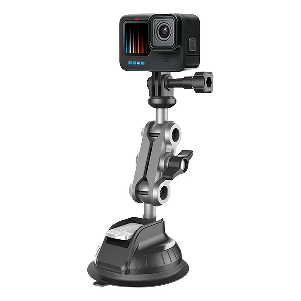 Car Suction Cup Phone Action Camera Holder 1/4 Inch Vehicle Window Windshield Camera Mount for GoPro Insta360 DJI Action Camera