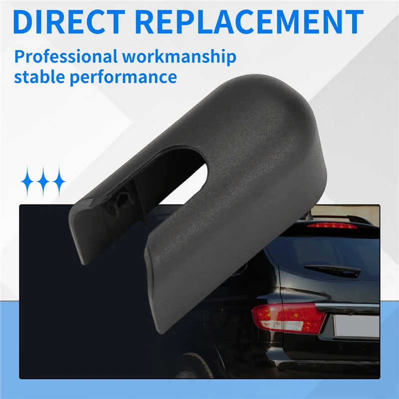 A96E-заднее лобовое стекло, крышка рычага стеклоочистителя, монтажная гайка для Ssangyong Kyron Hatchback 2007-2014, аксессуары, черный