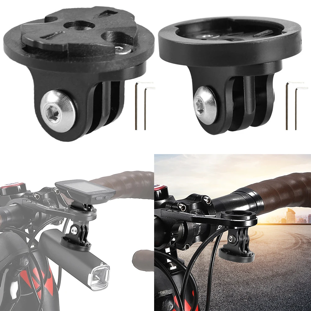 

Camera Headlight Adapter Aluminum Alloy Bicycle Camera Light Mount Stable Bike Computer Holder Adapter for Garmin Edge Interface