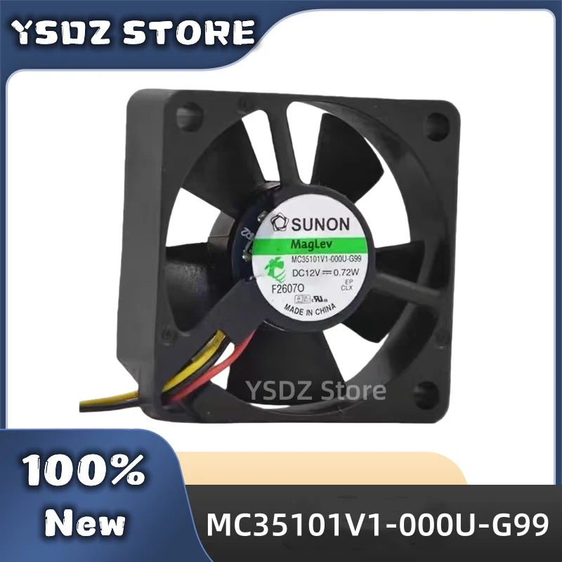 100%New MC35101V1-000U-G99 3-wire DC12V 0.72W 35*35*10MM For SUNON Cooling fan in stock Fast Shipping