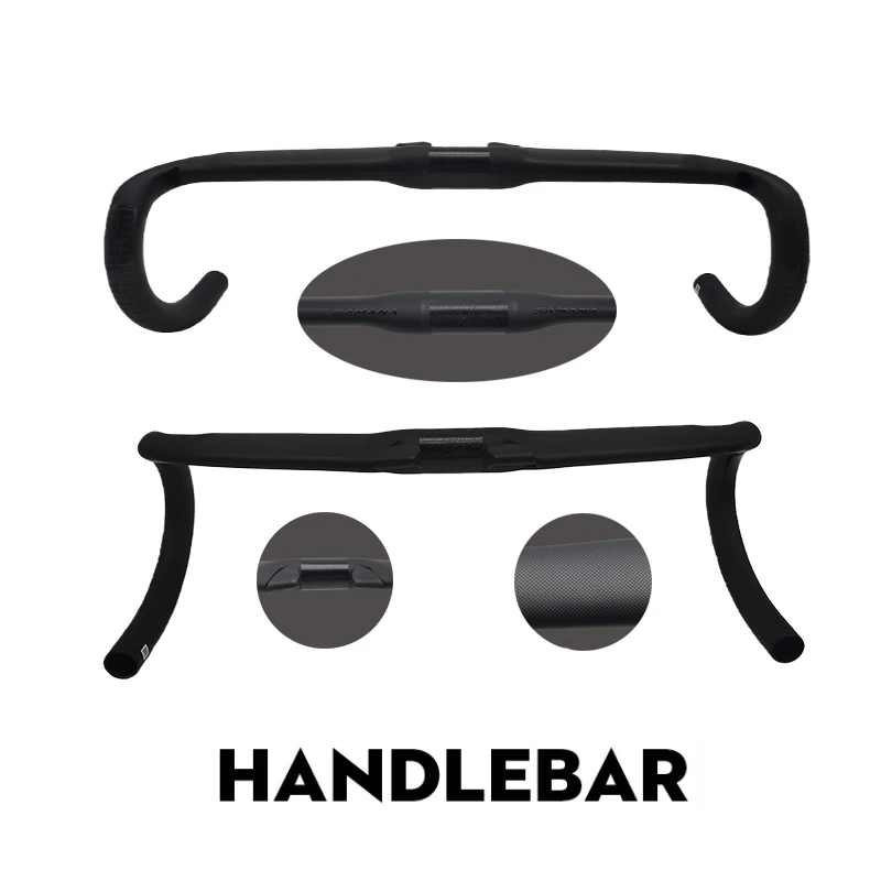 

Carbon RoadBike Handlebar 400/420/440mm UD Matt Finish Internal Cable Routing Lightweight Road Bicycle Bars for Enhanced Control