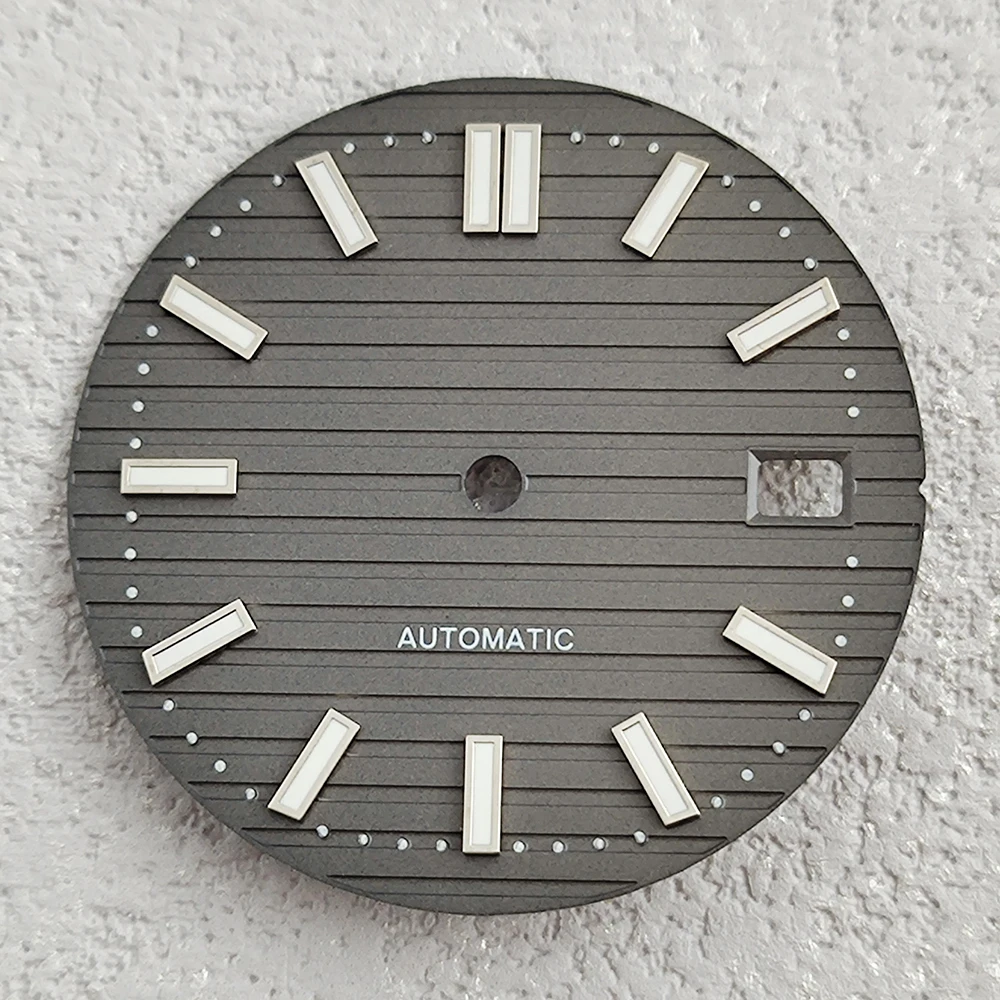 Quadrante NH35 29,8 mm quadrante Nautilus quadrante verde quadrante luminoso adatto per movimento NH35 accessori per orologi strumenti di riparazione dell'orologio