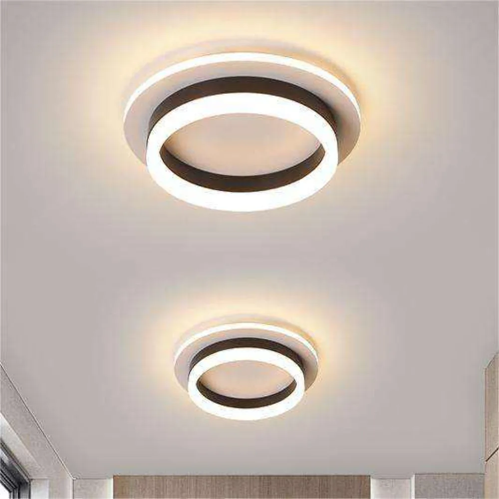 Modern LED Ceiling Light Luxury Golden Acrylic Entrance Hall Passage Lamp Living Room Corridor Bedroom Study Kitchen Fixture