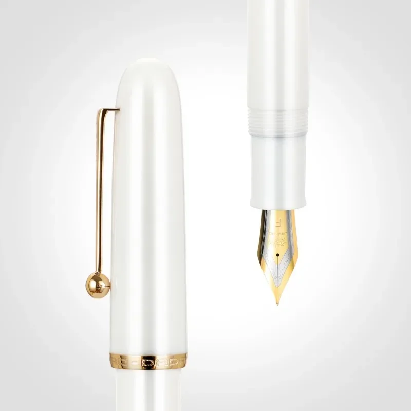 JINHAO 9016 Fountain Pen Acrylic Transparent Spin Pen 35MM Nib Stationery Office School Supplies Writing Gift Ink Pens