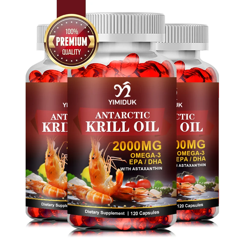 アンタルククリルオイル,2000mg,オメガ-3,epa,dha,アスタクサンチンサプリメント,レッドクリルから調達,最大強度120カプセル