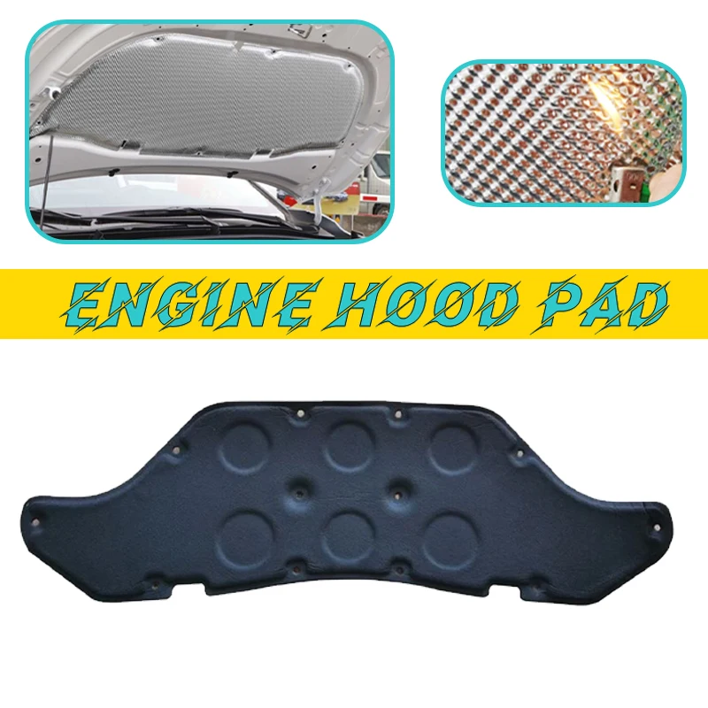 Car Engine Hood Pad For Mercedes Benz GLA H247 EQA 180 200 2020-2023 Heat Insulation Cotton Fireproof Cover Sound Accessories