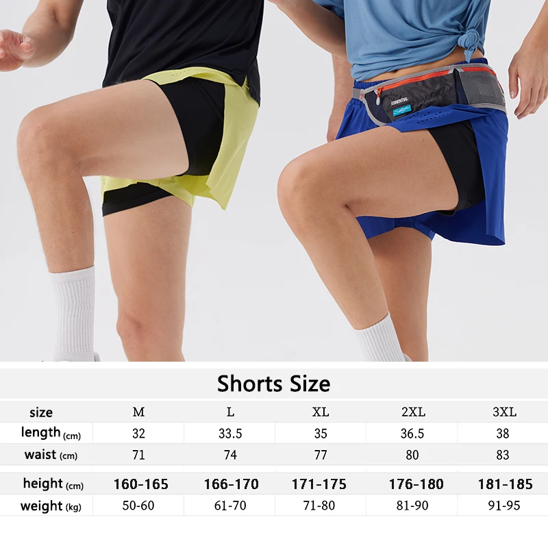 Summer Men\'s Compression Jogging Sports Shorts Gym Fitness Training Running Sportswear Comfortable Lightweight Active Wear