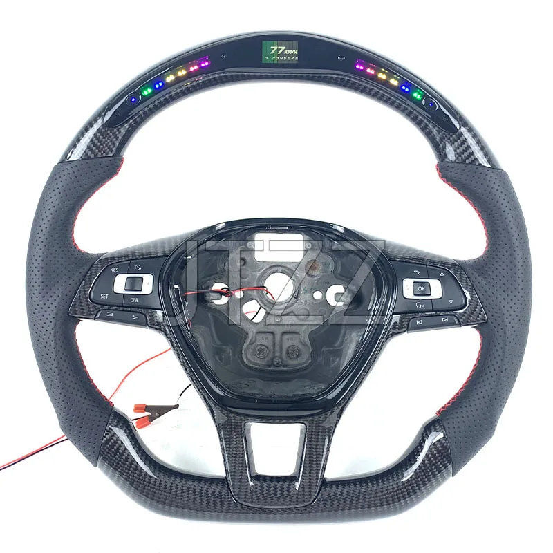 

Fengxuan For Volkswagen Golf MK7 Tiguan Upgraded LED Carbon Fiber Steering Wheel