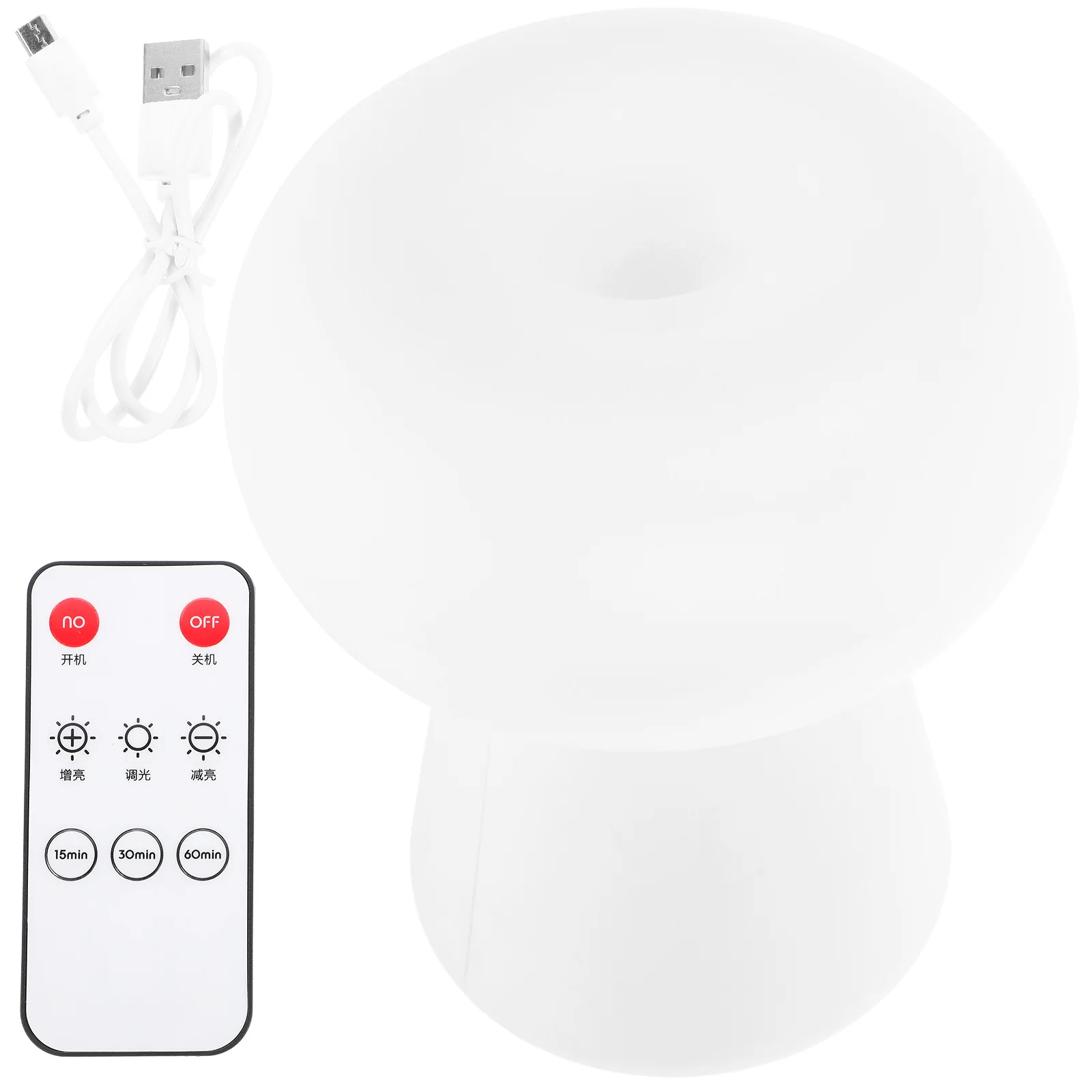مجموعة واحدة من مصابيح LED الفاخرة للتحكم عن بعد، مادة ABS سهلة الاستخدام، مصباح بجانب السرير الأبيض لتزيين المنزل