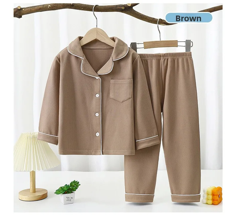 Baby Mädchen Kleidung Pyjama-Sets Jungen Schlafanzüge Kinder Homewear Baumwolle Frühling Herbst Nachtwäsche Kinderzimmerkleidung Pyjama-Anzug – Detail 7