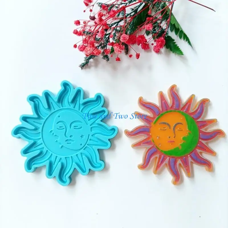 HX6F Resin Silicone Molds Sun Moon Epoxy Molds Resin Casting Molds - view 6