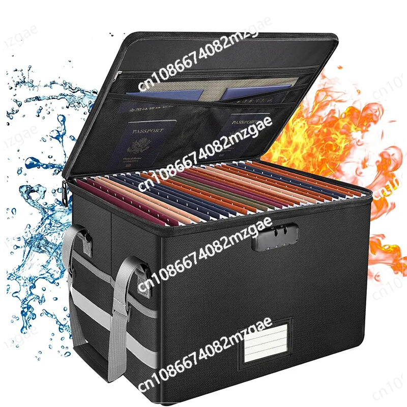 Fireproof Document File Data Folding Storage for Home Office Books and Records Organization
