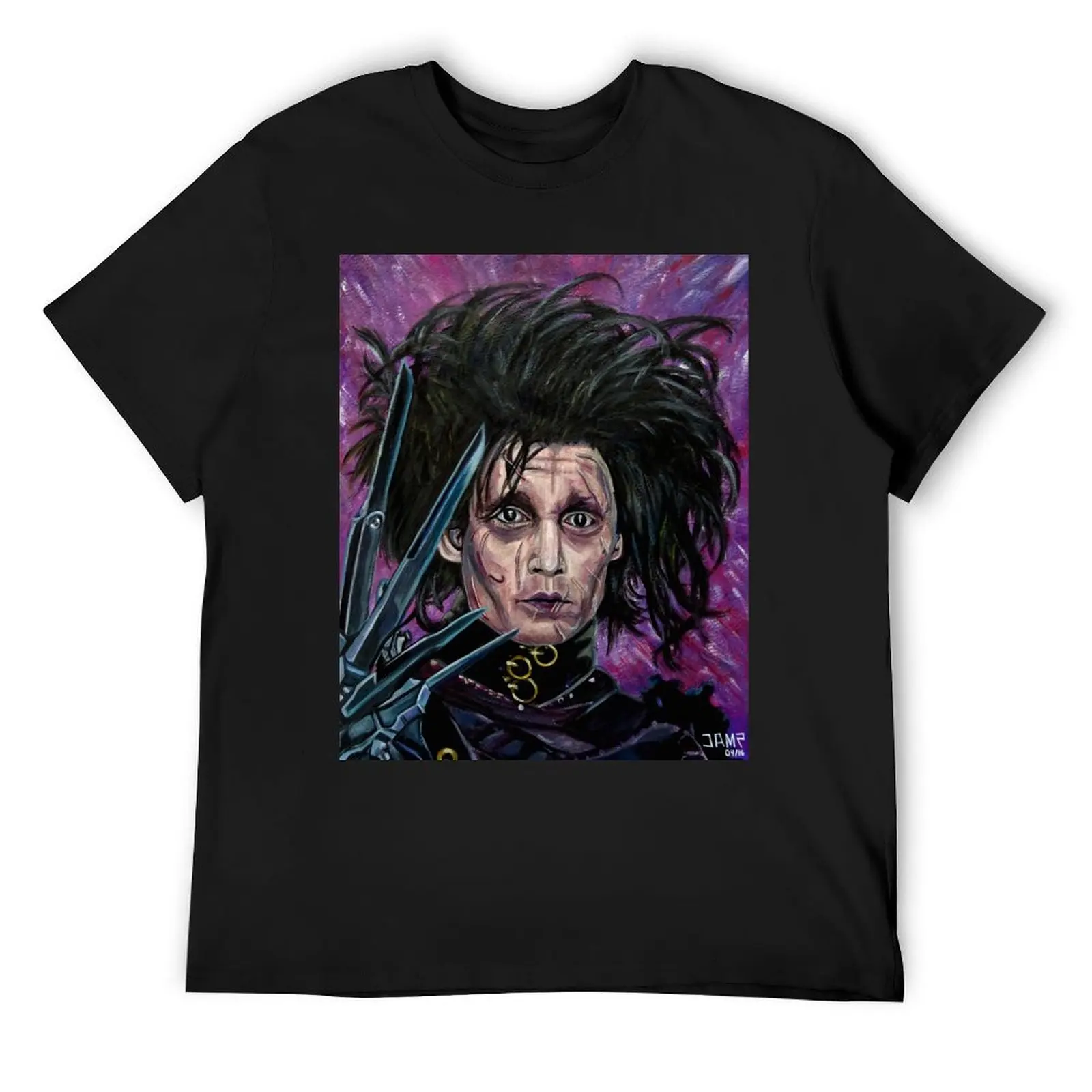 Edward Scissorhands T-Shirt vintage blanks korean fashion Short sleeve tee oversized t shirts for men