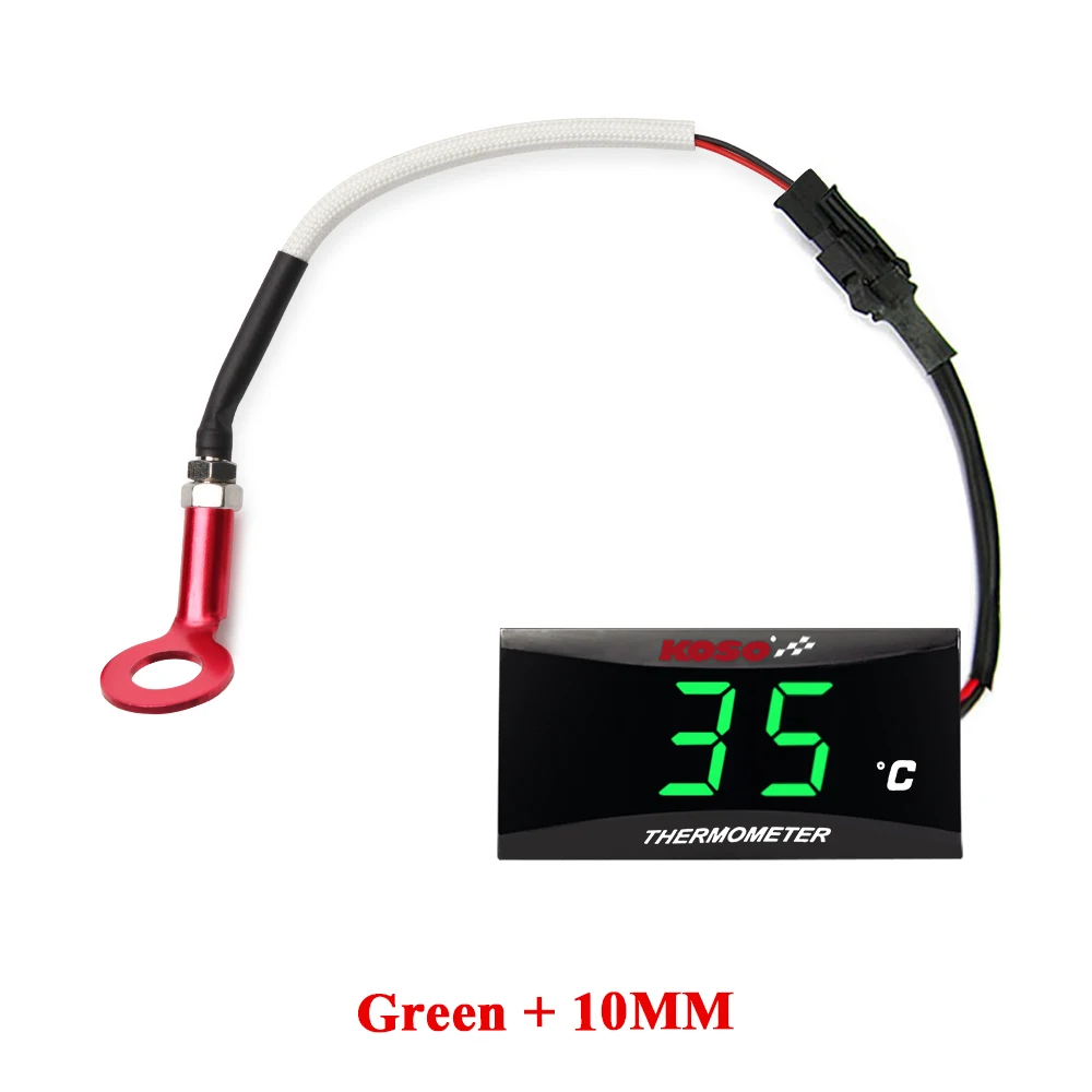 KOSO cilinderkop temperatuurmeter Motorfiets LCD Digitale Scherm Sensor SAMCI Universele cilinder Temp Meters ﻿