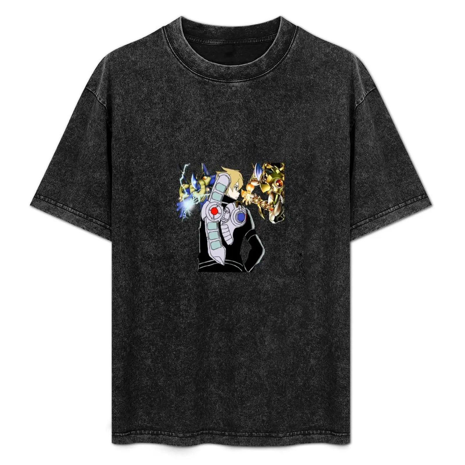 

Blue Darkness Soma Goat Form T-Shirt Summer Print Short Sleeve Tee
