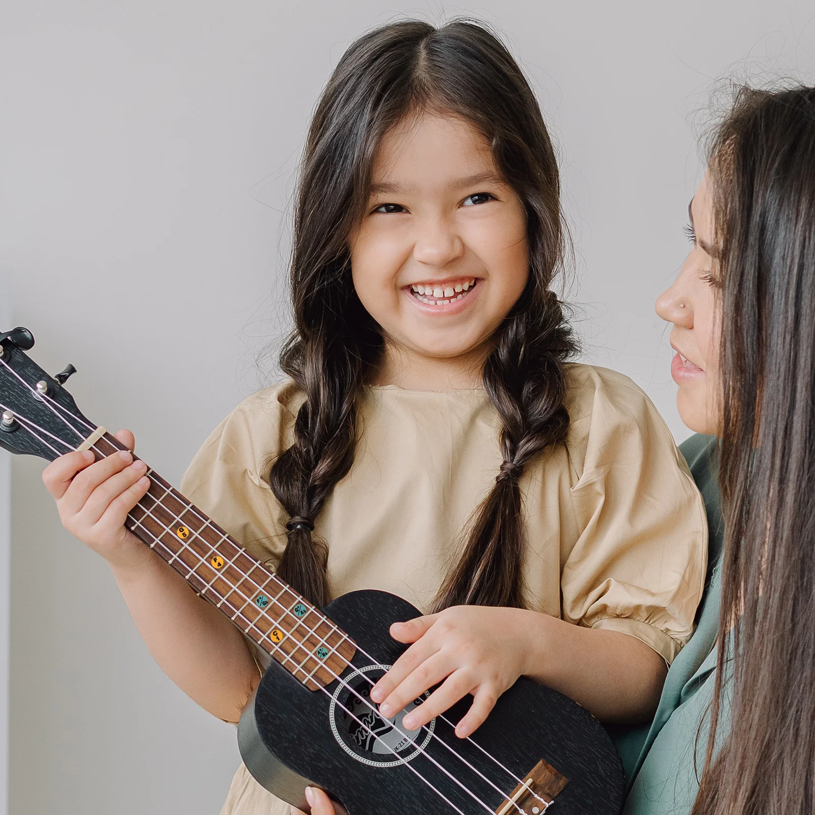 

10Pcs Musical Scale Stickers for Ukulele Premium Paper Material No Residue Easy Install Guide Fingerboard Stickers for Beginners