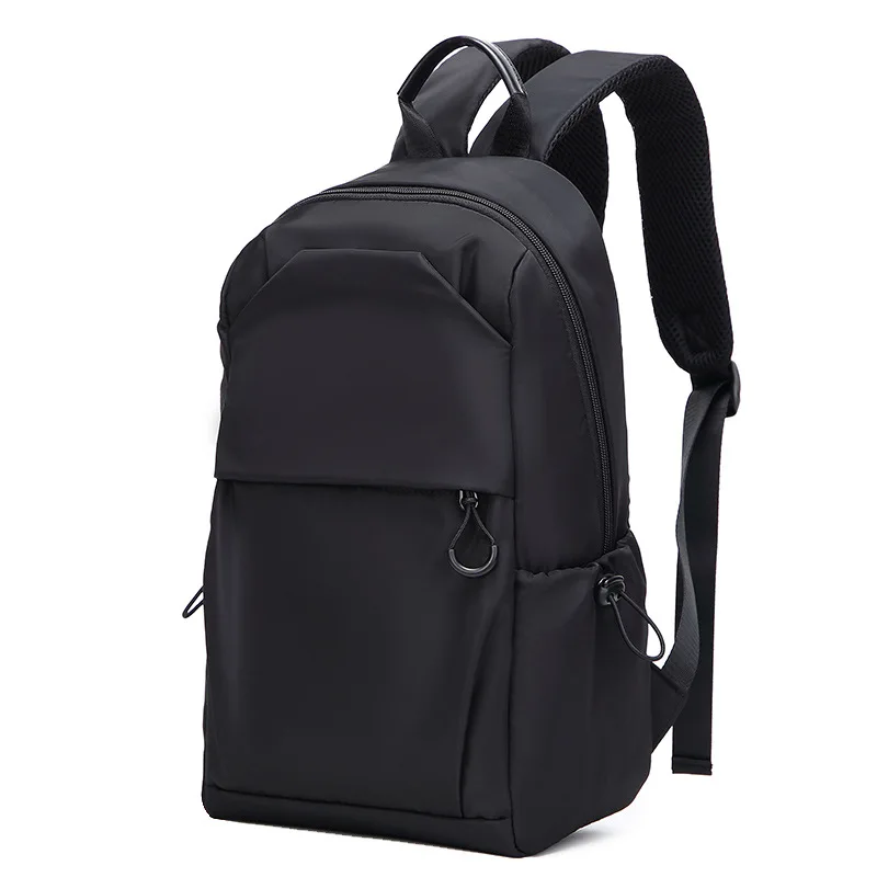 Small Men\'s Backpacks Sports Outdoor Man School Bag Fashion Oxford Cloth Mini Travel Shoulder Bags for Male 2023 Black Rucksack