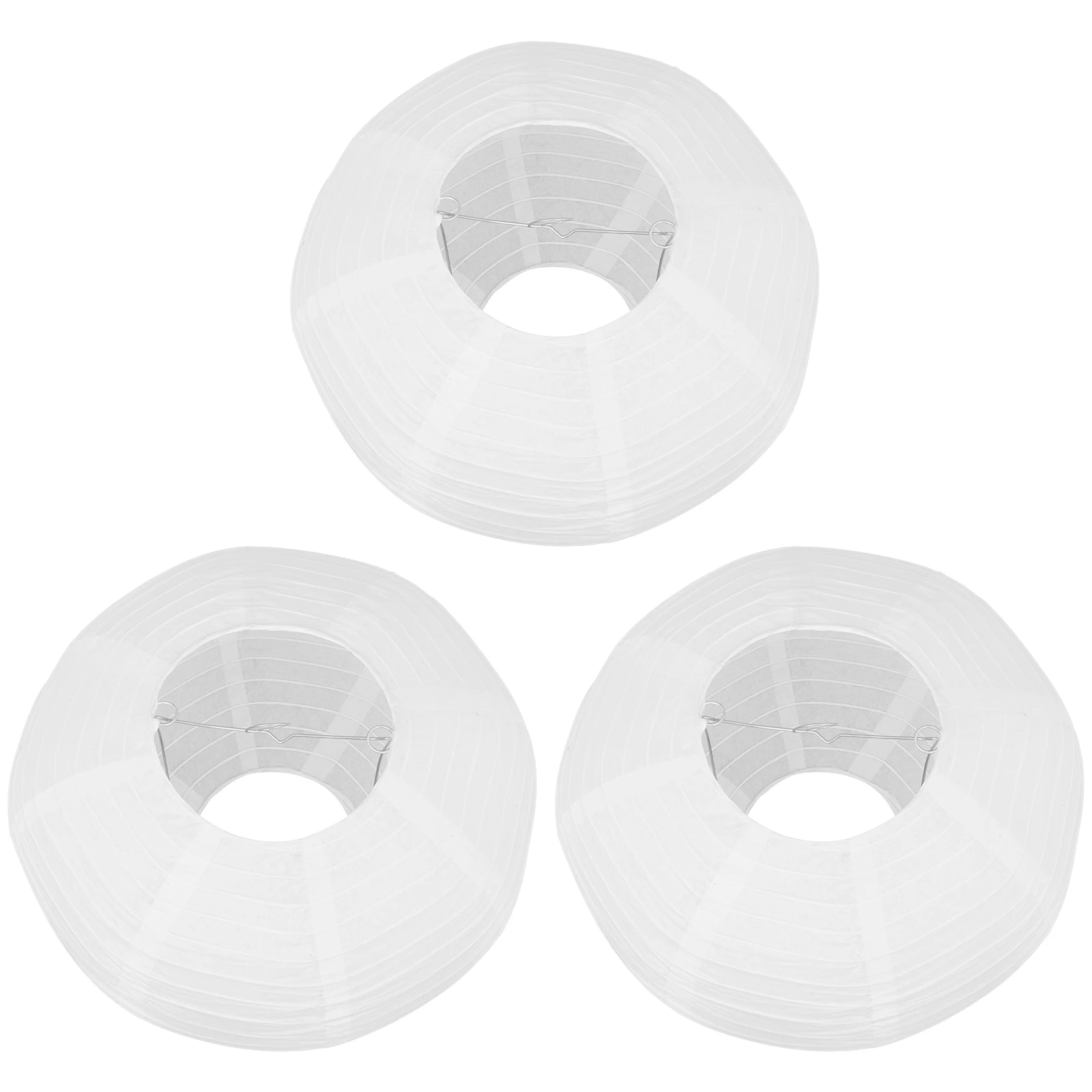 

3pcs Lantern Shade D30cm H20cm Foldable Hanging Lampshade Oval Paper Lamp Shade Chandelier Covers Pendant Lamp Shades