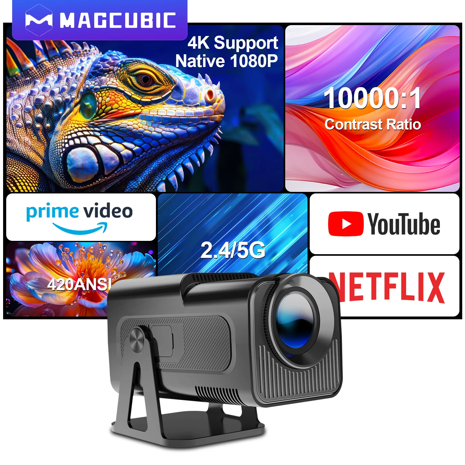 Magcubic HY320 NTV Netflix ΠΡΠΈΡΠΈΠ°Π»ΡΠ½ΠΎ Π»ΠΈΡΠ΅Π½Π·ΠΈΡΠΎΠ²Π°Π½Π½ΡΠΉ ΠΏΡΠΎΠ΅ΠΊΡΠΎΡ Android 13 Ρ ΡΠ°Π·ΡΠ΅ΡΠ΅Π½ΠΈΠ΅ΠΌ 1080P 420ANSI Prime Video YouTube WIFi BT5.2 ΠΠΎΡΡΠ°ΡΠΈΠ²Π½ΡΠΉ Magcubic HY320 NTV Netflix ΠΡΠΈΡΠΈΠ°Π»ΡΠ½ΠΎ Π»ΠΈΡΠ΅Π½Π·ΠΈΡΠΎΠ²Π°Π½Π½ΡΠΉ ΠΏΡΠΎΠ΅ΠΊΡΠΎΡ Android 13 Ρ ΡΠ°Π·ΡΠ΅ΡΠ΅Π½ΠΈΠ΅ΠΌ 1080P 420ANSI Prime Video YouTube WIFi BT5.2 ΠΠΎΡΡΠ°ΡΠΈΠ²Π½ΡΠΉ