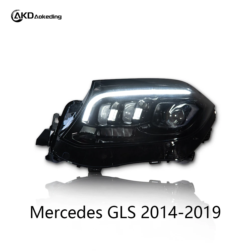 Car Styling Head Lamp For Benz GLS400 LED Headlight Projector Lens 2012-2018 X166 GLS450 GLS500 GLS Drl Automotive Accessories