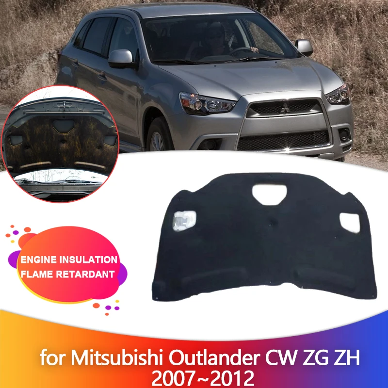

Car Engine Insulation for Mitsubishi Outlander CW ZG ZH 2007~2012 Hood Heat Sound Cotton Soundproof Cover Pad Part Accessories