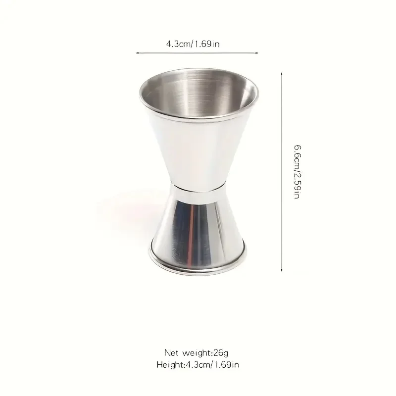 Dual-Head Stainless Steel Cocktail Shaker for Home Bar And Restaurant Effortless Wine Measuring And Mixing Tool